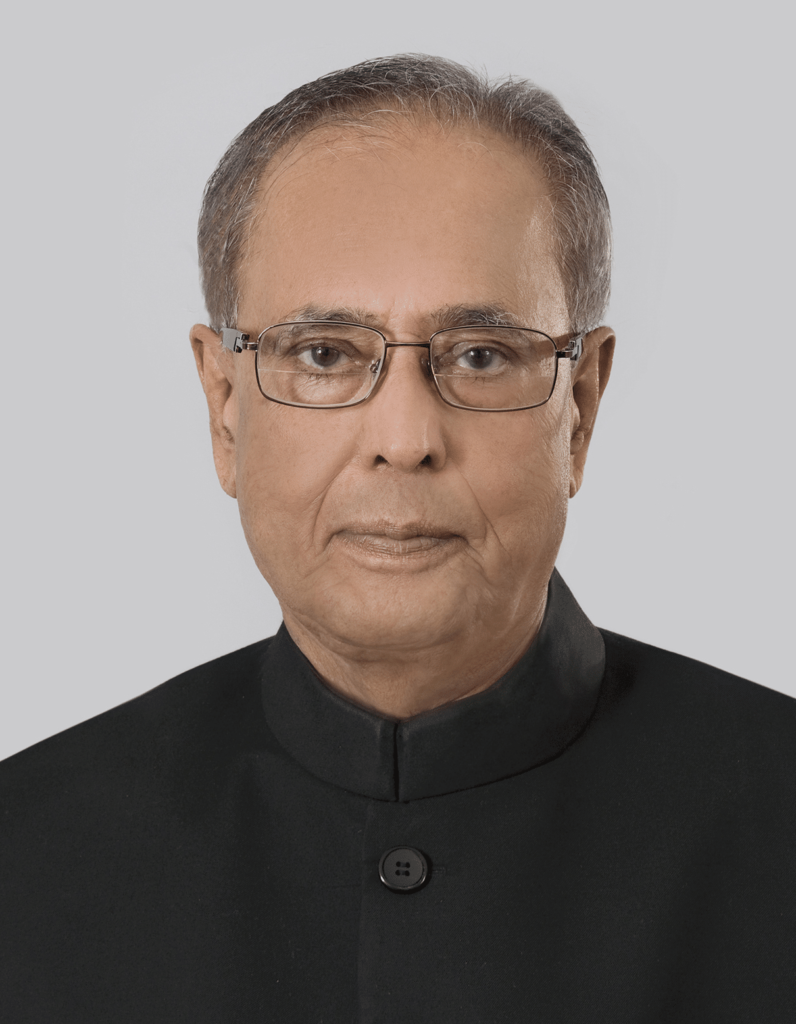 The thirteenth and current President of India is Pranab Mukherjee